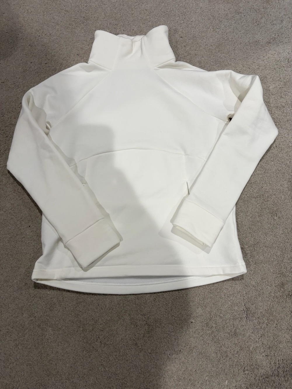 Athleta Pullover Hoodie NWOT with Logo, Women’s SP White Athletic Sweatshirt